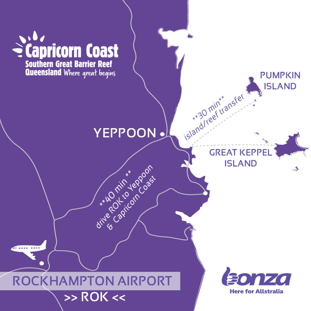 capricorn coast bonza map 2023